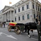 A la salida del Congreso.