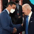 Pedro Sánchez y Joe Biden, en la Cumbre del G20.