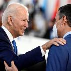 Pedro Sánchez y Joe Biden, en la Cumbre del G20.