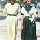 Junto a Diana de Gales.