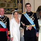 En la boda del pr&iacute;ncipe de Asturias y Letizia Ortiz.