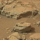 Imagen de Marte tomada desde el vehículo Curiosity de la NASA.