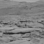 Imagen de Marte tomada desde el vehículo Curiosity de la NASA.