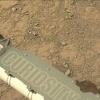 Imagen de Marte tomada desde el vehículo Curiosity de la NASA.