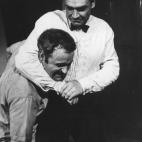 Sean Connery con su doble de James Bond