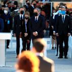 Los presidentes autonómicos durante el Homenaje de Estado.