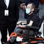 El portavoz de Unidas Podemos en el Congreso, Pablo Echenique a su llegada al Patio de la Armería del Palacio Real.