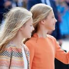 Llegada a la Catedral de Oviedo para asistir a los premios Princesa de Asturias 2019. 17 de octubre de 2019.