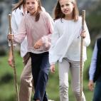 Visita al Parque Nacional de la Montaña de Covadonga, en Asturias, con motivo del primer centenario de su creación. 8 de septiembre de 2018.