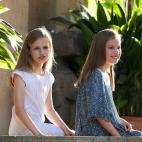 Posado real en el Palacio de Marivent en Palma de Mallorca. 31 de julio de 2017.