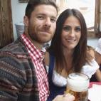 Xabi Alonso y su mujer, Nagore Aramburu