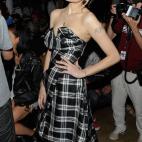 En el desfile de Jeremy Scott, en Nueva York en 2012.