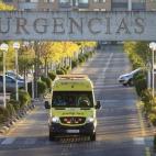 Vista de la entrada de urgencias del hospital de Alcorcón.