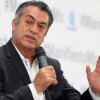 Candidato independiente Jaime Rodr&iacute;guez Calder&oacute;n durante un evento de la Confederaci&oacute;n Patronal de la Rep&uacute;blica Mexicana.