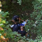 Escalofriante ca&iacute;da del ciclista Remco Evenepoel en el Giro de Lombard&iacute;a