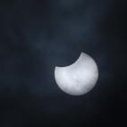 Eclipse parcial de sol en Londres.