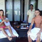 De vacaciones en las Maldivas.