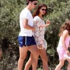 Durante sus vacaciones en Saint-Tropez.