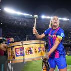 Alexia Putellas, protagonista del partido... y del postpartido