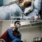 "El SIDA nos hace iguales. Protégete"