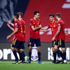 2021: España en un partido clasificatorio del Mundial de 2022.