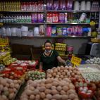 En el mercado central de Wuhan.