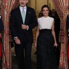 Letizia en la recepción a los mandatarios de la Cumbre del Clima.