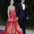 La infanta Elena, acompañada de su entonces marido Jaime de Marichalar, en las bodas de plata de Enrique y María Teresa de Luxemburgo, en julio de 2006.