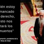 Frases de Agustín Zamarrón, presidente de la Mesa de Edad