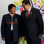 Bromeando con Evo Morales