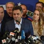 El candidato perdedor, Aecio Neves.