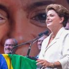 Exultante tras la victoria.