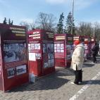 Memoriales de la Segunda Guerra Mundial en el campamento prorruso