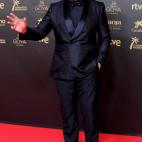 Con esmoquin de Ermenegildo Zegna.