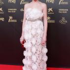 Con un diseño de alta costura de Giambattista Valli.