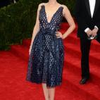La actriz, de Dior, en la gala del MET 2014 dedicada al diseñador Charles James.