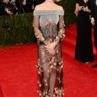 La actriz, en la gala del MET 2014 dedicada al diseñador Charles James, vestida de Rodarte