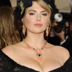 La modelo, en la gala del MET 2014 dedicada al diseñador Charles James.