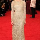 La modelo y actriz, de Giambattista Valli, en la gala del MET 2014 dedicada al diseñador Charles James.