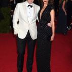 La modelo y el actor, en la gala del MET 2014 dedicada al diseñador Charles James.