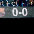 BARCELONA, SPAIN - FEBRUARY 22: (L-R) president Josep Maria Bartomeu of FC Barcelona, president Amaia Gorostiza Telleria of SD Eibar during the La Liga Santander match between FC Barcelona v Eibar at the Camp Nou on February 22, 2020 in Barcelo...