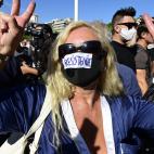 Manifestaci&oacute;n 'antimascarillas' en Madrid