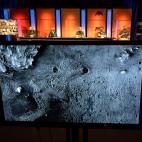 Imagen del lugar donde se posó Perseverance en un actualización sobre la misión desde el NASA's Jet Propulsion Laboratory en Pasadena.