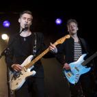 Los representantes de Finlandia Softengine cantan 'Something Better' en una actuación previa al festival de Eurovisión 2014, que se celebrará en Copenhague (Dinamarca) el sábado 10 de mayo de 2014.