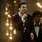 Basim, el representante de Dinamarca, canta 'Cliché Love Song' en un ensayo previo al festival de Eurovisión 2014, que se celebrará en Copenhague (Dinamarca) el sábado 10 de mayo de 2014.