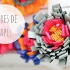 Material necesario: — Papeles de colores — Tijeras — Pegamento en barra