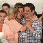 La presidenta de Andalucía, Susana Díaz, en el arranque de campaña del PSOE andaluz en Jaén.