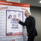 El candidato de Ciudadanos, Javier Nart, en su primer acto en Madrid de campaña.