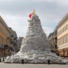 Las autoridades ucranianas blindan sus principales obras de arte en las calles