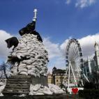 Las autoridades ucranianas blindan sus principales obras de arte en las calles